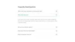 Frequently Ask Questions (FAQ) Concept Design Using Html Css And Javascript
