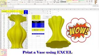 Print a Vase directly with Z control (Generate g-Code using EXCEL and Equation)