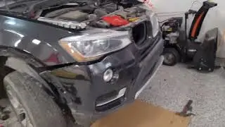 BMW X3 F25 Front Bumper repair. Part 1.