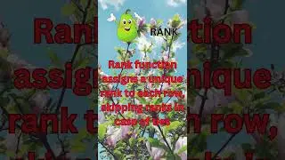 Difference between RANK and  DENSE RANK | RANK VZ DENSE RANK | SQL RANK, DENSE RANK