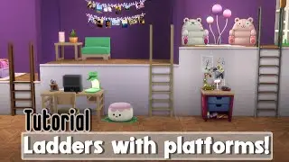 How to use ladders with platforms || Sims 4 Building Tutorial