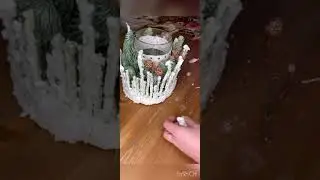 Воскированная композиция своими руками. Зимняя композиция. Композиция на стол. Мастер класс