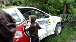 RALLY crash 24 RAJD KARKONOSKI 2009 CZERNICA
