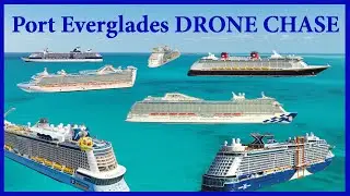 Drone Cruise Ship Chase - Port Everglades