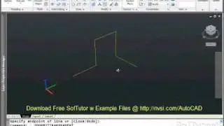 AutoCAD 3D - 3D Polyline Command - for versions 2009, 2010, 2011, 2012, 2013 & 2014