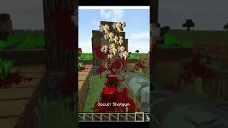 VILLAGER GENOCIDE using OCCULT SHOTGUN - HBMs Reloaded || Realistic Blood & Gore Mod || 