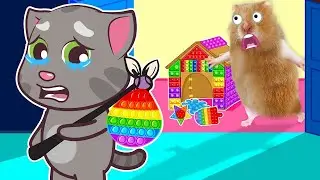 Hamster escapes from Rainbow Friends | Cartoon Hamster by 햄스터 Maze