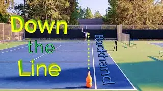 ONE SHOT: Down the Line Backhand | Tennis Unlocked