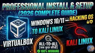 How to Install Kali Linux in VirtualBox (2026) | Windows 10/11 To Kali Linux full Guide  