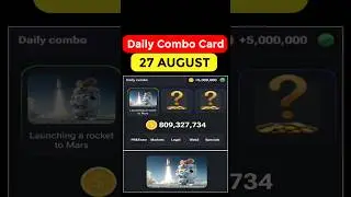 Hamster kombat daily combo today | Hamster kombat daily combo 27 august 
