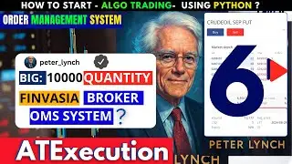 #6 Execute Trade to Finvasia Broker using API | Python code for Algorithmic Trading Execution