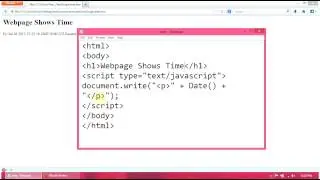 JavaScript Tutorial : How to show system date in a webpage using javascript