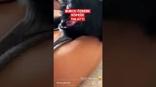 Burcu özberk köpeğe yalattı