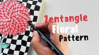 Easy to make Floral Zentangle Pattern 🌺🌷🪷 || Tutorial