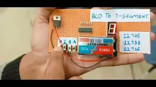 BCD to 7 segment decoder | BCD to seven segment decoder | Mini project | EE | M.S.Lal