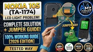 Nokia 105 ta-1174 lcd Light Problem Solution || Nokia 105 ta-1174 lcd Light Way/jumper