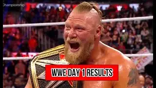 WWE Day 1 2022 results, Brock Lesnar wins WWE championship,Raw Women's Champion Becky Lynch retains