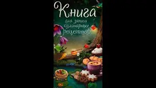 Книга для записи кулинарных рецептов 