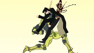 JOJO: Za Warudo Three hits combo test (Stick Nodes Animation)