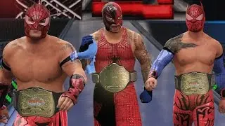WWE 2K16 Mods - Super Lucha Dragons - Rey Mysterio, Kalisto & Sin Cara Spiderman Attires Mod