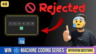 OTP Input | Win Machine Coding Interview in React | react machine coding questions 