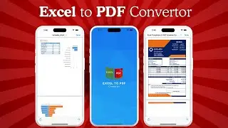 Excel to PDF Convertor | IOS | Convert DOCX, XLS, PNG, JPG, and TXT to PDF!