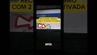 Conta Google: Recuperação com 2 Etapas #shorts