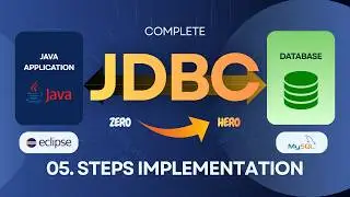 Java Database Connectivity (JDBC) | 05 Steps Implementation | Eclipse + MySQL | Step-by-Step Guide