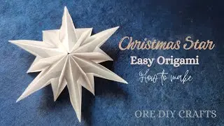 Christmas 3D Star - Easy Origami - DIY