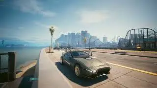 Cyberpunk 2077 2.0 | Driving into the city without HUD in 2K
