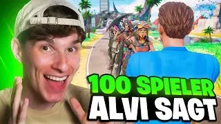 100 Spieler in einem ALVI SAGT TURNIER in Fortnite! 😳 - (Jonzy TROLLT Undercover)