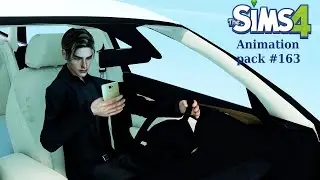 Animation Pack #163  talking on the phone in the car | Анимации Симс 4 -говорит по телефону в машине