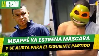 ¿Donatello? Así luce la máscara que usa Kylian Mbappé tras su lesión en la nariz