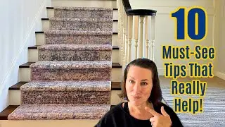 How To Install A Stair Runner LIKE A PRO! Top 10 Easy To Follow Tips