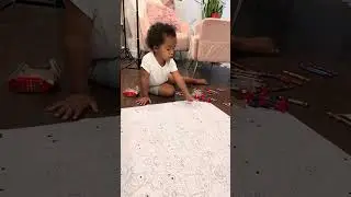 We colored on a giant coloring sheet