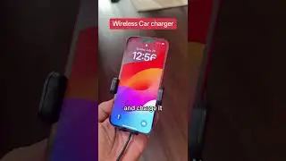 Wireless car charge #caraccessories #phonecharger #wirelesscharger