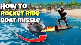 How to ROCKET RIDE the Boat MISSILE In Fortnite Chapter 2!!