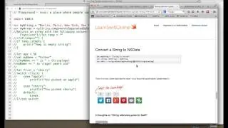 ios 2.3 String Processing and Functions