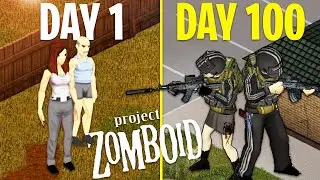 Can TWO NOOBS Survive 100 DAYS in PROJECT ZOMBOID without DYING?! (Project Zomboid Permadeath EP1)
