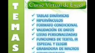Curso Virtual de Excel Avanzado