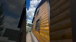 Обновили фасад из блок хауса