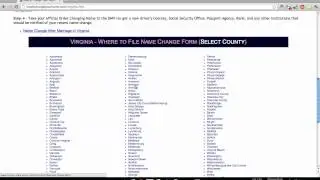 How to Change Your Name in Virginia