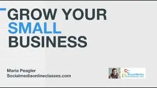 Grow Your Small Business Webinar Excerpt — Social Media Training