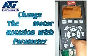 How to change the rotation of the motor without opening the wire with parameter in Danfoss inverter