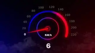 Speedometer animation. After effect