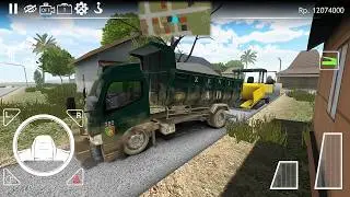 Dump Truk Yonzipur Kostrad Ikut Giat TMMD Pengaspalan Jalan | ES Truck Simulator ID v2.0