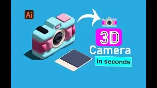 How To Draw A  3D Camera In Adobe Illustrator