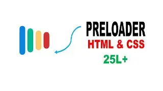 How to make website preloader using html css like google