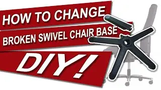 HOW TO REPLACE A CHAIR BASE | DIY | SO EASY