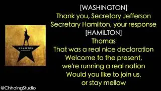 #25 Hamilton   Cabinet Battle #1 MUSIC LYRICS